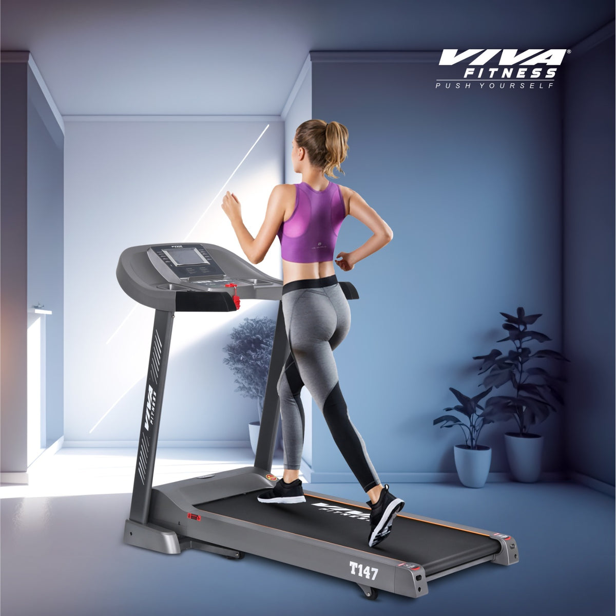 Viva Fitness T 147 DC Motorized Treadmill Viva fitness in